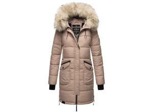 4059072452787 - MARIKOO Damen Winter Parka Steppmantel mit Abnehmbarem Kunstfellkragen Chaskaa