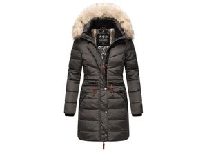 4059072452961 - NAVAHOO Damen Stylischer Steppmantel Winter Parka mit edlem Fellimitat Paula