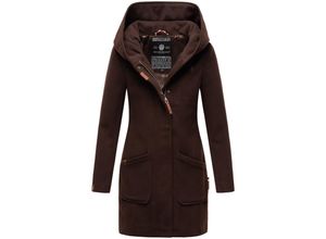 4059072453500 - MARIKOO Damen Hochwertiger Wintermantel Mantel Trenchcoat Mit Kapuze Maikoo