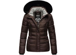 4059072454101 - NAVAHOO Damen Winterjacke Steppjacke mit Teddyfell & Kunstpelz Kapuze Loveleen