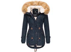 4059072458482 - NAVAHOO Damen Hochwertiger Wintermantel Winterparka mit großem Kunstfell La Viva