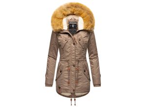 4059072458499 - NAVAHOO Damen Hochwertiger Wintermantel Winterparka mit großem Kunstfell La Viva