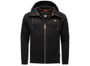 4059072459397 - STONE HARBOUR Herren Kapuzensweatjacke sportliche Sweatjacke mit Logoprint und Kapuze Finn Luca