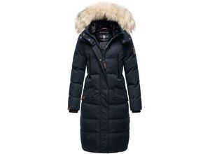 4059072460188 - MARIKOO Damen langer Winterjacke Stepp Parka mit abnehmbarer Kapuze Schneesternchen