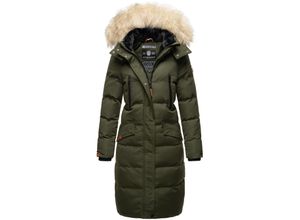 4059072460249 - MARIKOO Damen langer Winterjacke Stepp Parka mit abnehmbarer Kapuze Schneesternchen