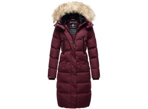 4059072460423 - MARIKOO Damen langer Winterjacke Stepp Parka mit abnehmbarer Kapuze Schneesternchen