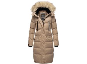 4059072460492 - MARIKOO Damen langer Winterjacke Stepp Parka mit abnehmbarer Kapuze Schneesternchen