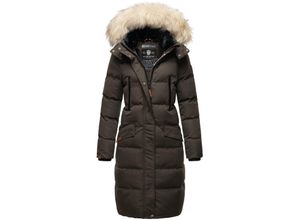 4059072460546 - MARIKOO Damen langer Winterjacke Stepp Parka mit abnehmbarer Kapuze Schneesternchen