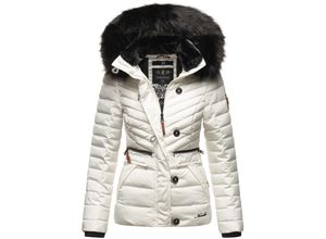 4059072460621 - NAVAHOO Damen Winterjacke Warm gefütterte Steppjacke mit Kunstfell-Kapuze Wisteriaa