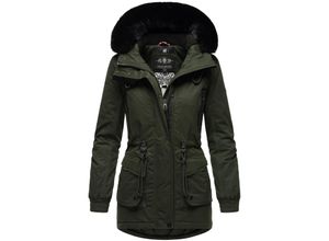 4059072461543 - NAVAHOO Damen Sportlicher Wintermantel Baumwoll-Parka mit Kapuze Olessaa