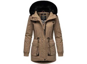 4059072461734 - NAVAHOO Damen Sportlicher Wintermantel Baumwoll-Parka mit Kapuze Olessaa