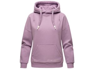 4059072462946 - NAVAHOO Damen Kuscheliger Kapuzensweatshirt Hoodie mit breiten Tunnelzugkordeln Zuckerbärchen