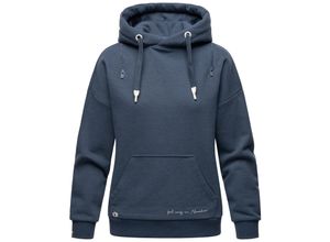 4059072463004 - NAVAHOO Damen Kuscheliger Kapuzensweatshirt Hoodie mit breiten Tunnelzugkordeln Zuckerbärchen