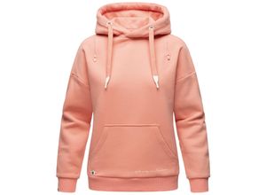 4059072463066 - NAVAHOO Damen Kuscheliger Kapuzensweatshirt Hoodie mit breiten Tunnelzugkordeln Zuckerbärchen