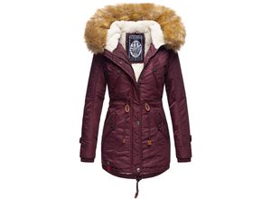 4059072463356 - NAVAHOO Damen Hochwertiger Wintermantel Winterparka mit großem Kunstfell La Viva