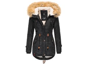 4059072463530 - NAVAHOO Damen Hochwertiger Wintermantel Winterparka mit großem Kunstfell La Viva