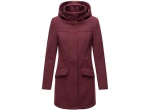 4059072464261 - MARIKOO Damen Mantel Winterjacke in Woll Optik mit abnehmbarer Kapuze Leilaniaa