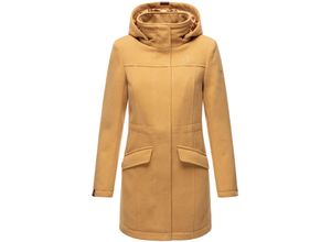 4059072464322 - MARIKOO Damen Mantel Winterjacke in Woll Optik mit abnehmbarer Kapuze Leilaniaa