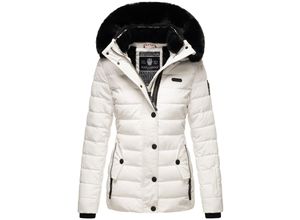 4059072465213 - NAVAHOO Damen Warme Steppjacke Winterjacke mit weicher Kunstfell-Kapuze Milianaa