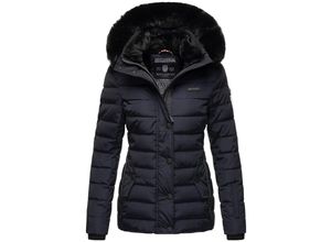 4059072465336 - NAVAHOO Damen Warme Steppjacke Winterjacke mit weicher Kunstfell-Kapuze Milianaa