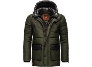 4059072465947 - STONE HARBOUR Herren Winterjacke Warm Gefütterter Wintermantel mit Doppelter Kapuze Mitjaa