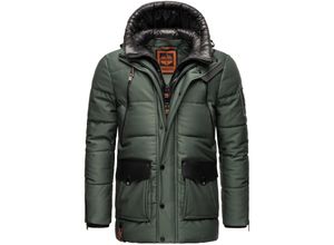 4059072466012 - STONE HARBOUR Herren Winterjacke Warm Gefütterter Wintermantel mit Doppelter Kapuze Mitjaa