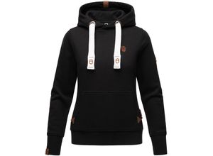 4059072467361 - NAVAHOO Damen Kapuzensweatshirt Hoodie mit Kapuze & Breiten Tunnelzugkordeln Damlaa