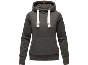 4059072467590 - NAVAHOO Damen Kapuzensweatshirt Hoodie mit Kapuze & Breiten Tunnelzugkordeln Damlaa