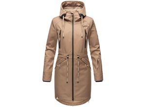 4059072468535 - MARIKOO Damen Softshelljacke Funktionsjacke mit warmen Teddyfleece & Kapuze Racquellee