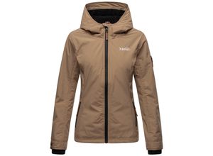 4059072469211 - MARIKOO Damen Sportliche Outdoorjacke Übergangs Regenjacke mit Kapuze Brombeere