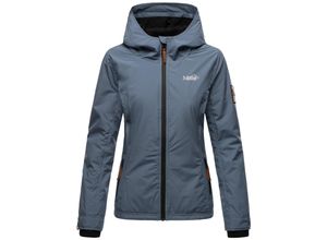 4059072469389 - MARIKOO Damen Sportliche Outdoorjacke Übergangs Regenjacke mit Kapuze Brombeere