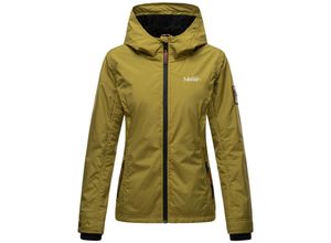 4059072469440 - MARIKOO Damen Sportliche Outdoorjacke Übergangs Regenjacke mit Kapuze Brombeere