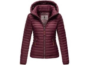 4059072470804 - MARIKOO Damen Stylische Steppjacke Übergangsjacke mit abnehmbarer Kapuze Löwenbaby