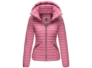 4059072470866 - MARIKOO Damen Stylische Steppjacke Übergangsjacke mit abnehmbarer Kapuze Löwenbaby