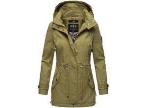 4059072471009 - MARIKOO Damen Moderner Outdoorjacke Übergangsparka aus Baumwolle mit Kapuze Nyokoo