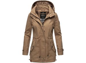 4059072471061 - MARIKOO Damen Moderner Outdoorjacke Übergangsparka aus Baumwolle mit Kapuze Nyokoo