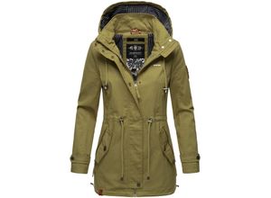 4059072471122 - MARIKOO Damen Moderner Outdoorjacke Übergangsparka aus Baumwolle mit Kapuze Nyokoo