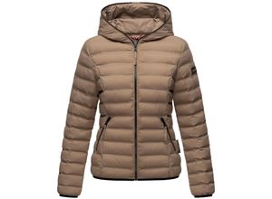 4059072471283 - NAVAHOO Damen Stylische Steppjacke Übergangsjacke mit Kapuze Neevia