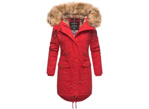 4059072472327 - NAVAHOO Damen Warmer Wintermantel Winter Baumwollparka mit Kunstfell Rosinchen