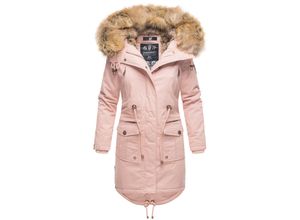 4059072472372 - NAVAHOO Damen Warmer Wintermantel Winter Baumwollparka mit Kunstfell Rosinchen