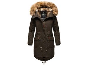 4059072472457 - NAVAHOO Damen Warmer Wintermantel Winter Baumwollparka mit Kunstfell Rosinchen