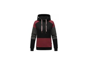 4059072481121 - NAVAHOO Damen Kapuzensweatshirt Verspielter Hoodie Pullover im Colorblocking Look Babykätzchen