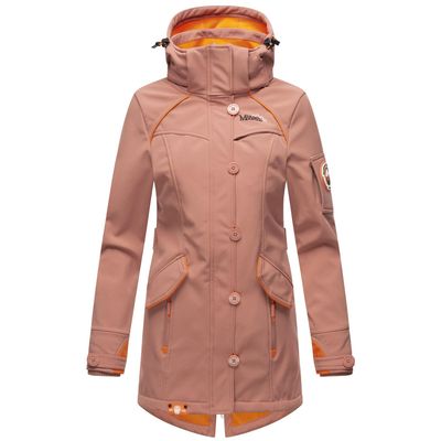 4059072751507 - MARIKOO Damen Outdoor Softshell Jacke mit abnehmbarer Kapuze Soulinaa