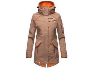 4059072751569 - MARIKOO Damen Outdoor Softshell Jacke mit abnehmbarer Kapuze Soulinaa