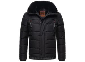 4059072752603 - STONE HARBOUR Herren Winterjacke Outdoor Jacke gefüttert Kapuze warm mit Abnehmbare Kapuze Witaas