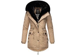 4059072754768 - NAVAHOO Damen Wintermantel Winterparka Gefüttert mit 2 Kunstpelz-Kapuzen Sweety Deluxe