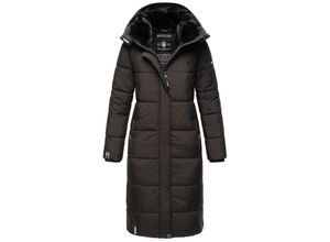 4059072756649 - MARIKOO Damen Winterjacke Steppmantel Weichem Innenkragen & Abnehmbarer Kapuze Reliziaa