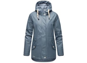 4059072757967 - NAVAHOO Damen Warmer Regenjacke Wasserdichter Regenmantel mit Kapuze Oceans Heart