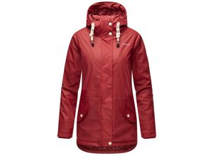 4059072758179 - NAVAHOO Damen Warmer Regenjacke Wasserdichter Regenmantel mit Kapuze Oceans Heart