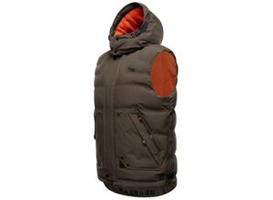 4059072762541 - STONE HARBOUR Sportliche Herren Steppweste Outdoorweste mit abnehmbarer Kapuze Egoor